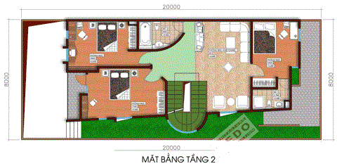 Morehome Tư vấn thiết kế biệt thự mặt tiền 8m Morehome Tư vấn thiết kế biệt thự mặt tiền 8m